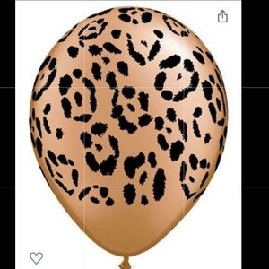 10 pack leopard print balloons